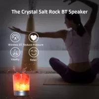 UFAWO U1 Wireless BT Speaker+Crystal Salt Rock Lamp
