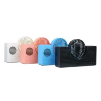 Mini Bluetooth Speaker with Fan Wireless Phone Speaker Multi-functional Portable Sound Box Support TF Card AUX IN MP3 Player