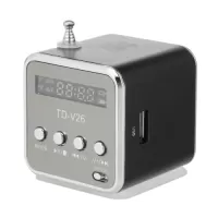 3.5mm Wired Mini Speaker Portable MP3 Player FM Radio Music Amplifier