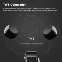 Mini Speaker Wireless Bluetooth Speaker TWS Connection Pocket-sized Portable Sound Box Hands-free with Mic for iOS Android Smartphone Tablet PC