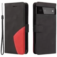 Bi-Color Series Google Pixel 6 Pro Wallet Case - Black