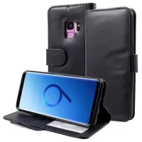 Samsung Galaxy S9 Premium Wallet Case with Stand Feature - Black