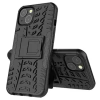 iPhone 13 Anti-Slip Hybrid Case with Kickstand - Black