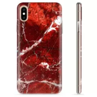 iPhone XS Max TPU Case - Red Marble