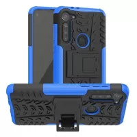 Motorola Moto G8 Power Anti-Slip Hybrid Case with Kickstand - Blue / Black