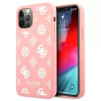 Guess Peony Collection iPhone 12/12 Pro Silicone Case - Pink