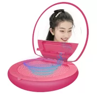 L25 USB Rechargeable Portable Makeup Mirror Bluetooth Speaker with Dimmable LED Fill Light Phone Holder