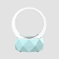 Small Night Lamp Light Home Smart Wireless Colorful Subwoofer Bluetooth Speaker - Blue