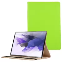 360 Rotating Stand PU Leather Tablet Case for Samsung Galaxy Tab S7 FE - Green