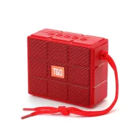 T&G TG311 Portable Bluetooth Speaker TF Card U-Disk FM Outdoor Waterproof Wireless Subwoofer with LED Light (CE Certificated) - Red