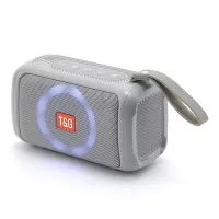 T&G TG193 Sports Bluetooth Speaker LED Light Wireless Loudspeaker Waterproof Portable Outdoor Subwoofer Boombox (CE Certificated) - Grey