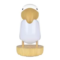 Toucan Bird Bluetooth Speaker Night Light Stepless Dimming LED Breathing Light Table Lamp - White