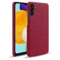 Soft Cloth Coated PC Non-Slip Shock Resistant Protection Slim Cover for Samsung Galaxy A13 5G - Red