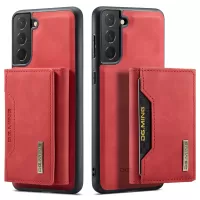 DG.MING M2 Series Wireless Charging Shockproof Phone Protective Cover Detachable 2-in-1 Wallet Phone Case for Samsung Galaxy S22+ 5G - Red