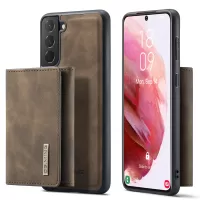 DG.MING M1 Series for Samsung Galaxy S22+ 5G Anti-fall Detachable 2-in-1 Wallet Support Wireless Charging Phone Case - Coffee