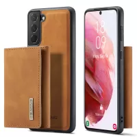 DG.MING M1 Series for Samsung Galaxy S22+ 5G Anti-fall Detachable 2-in-1 Wallet Support Wireless Charging Phone Case - Brown