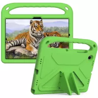 For Samsung Galaxy Tab A8 10.5 (2021) Anti-drop Anti-scratch Hand-hold Grip EVA Tablet Case with Foldable Kickstand - Green