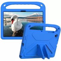 For Samsung Galaxy Tab A8 10.5 (2021) Anti-drop Anti-scratch Hand-hold Grip EVA Tablet Case with Foldable Kickstand - Blue