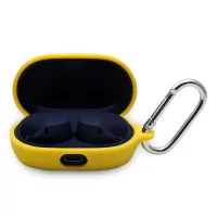 For Jabra Elite 7 Active Case Cover Portable Protective Case Earbuds Soft Silicone Protector with Keychain - Yellow