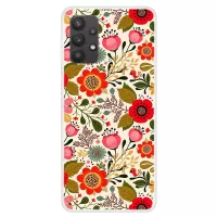 For Samsung Galaxy A32 4G (EU Version) Protective Case Stylish Pattern Printing Scratch-resistant TPU Phone Cover - Colorful Flowers