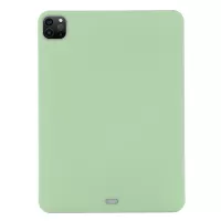 For iPad Pro 12.9-inch (2018)/(2020)/(2021) Slim Light Anti-scratch Microfiber Lining Liquid Silicone Tablet Case Protective Shell - Green