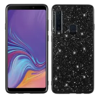 Glittering Sequins Electroplating TPU PC Hybrid Case for Samsung Galaxy A9 (2018) / A9 Star Pro / A9s - Black