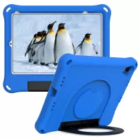 For iPad mini (2021) Foldable Ring Kickstand Design EVA Tablet Case Shockproof Cover - Blue