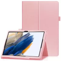 For Samsung Galaxy Tab A8 10.5 (2021) Litchi Texture Tablet Case PU Leather Protective Cover with Auto Wake/Sleep - Pink