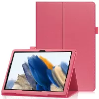 For Samsung Galaxy Tab A8 10.5 (2021) Litchi Texture Tablet Case PU Leather Protective Cover with Auto Wake/Sleep - Rose