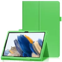 For Samsung Galaxy Tab A8 10.5 (2021) Litchi Texture Tablet Case PU Leather Protective Cover with Auto Wake/Sleep - Green