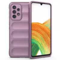 For Samsung Galaxy A53 5G Anti-scratch Drop Protection Rugged TPU Phone Protector Case Back Phone Cover - Light Purple