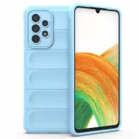 For Samsung Galaxy A53 5G Anti-scratch Drop Protection Rugged TPU Phone Protector Case Back Phone Cover - Baby Blue