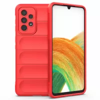 For Samsung Galaxy A53 5G Anti-scratch Drop Protection Rugged TPU Phone Protector Case Back Phone Cover - Red