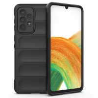 Cell Phone Cover Bag for Samsung Galaxy A73 5G, Drop Resistant TPU Rugged Back Phone Case - Black