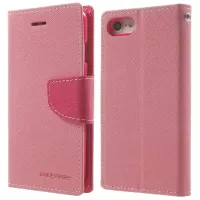 MERCURY GOOSPERY for iPhone SE (2020)/SE (2022)/8/7 4.7 inch Fancy Diary Leather Case, Stand Feature Flip Wallet Cover - Pink