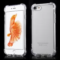 Drop-resistant Acrylic Hard Case Cover for iPhone SE (2020)/SE (2022)/8/7 4.7 inch - Transparent