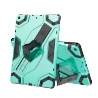 Shield Style Shockproof Strap Kickstand Tablet Protctive Case for iPad 10.2 (2021)/(2020)/(2019) - Green