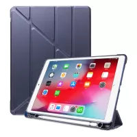 Origami Smart Leather Case [with Shock Absorption TPU / Apple Pencil Storage Groove] for iPad 10.2 (2021)/(2020)/(2019) / iPad Air 10.5 inch (2019) / iPad Pro 10.5-inch (2017) - Dark Blue