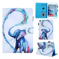 Pattern Printing Card Slots Stand Leather Tablet Case for iPad 10.2 (2021)/(2020)/(2019) - Elephant