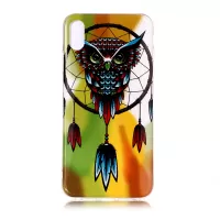 Noctilucent IMD TPU Soft Case for iPhone XS Max 6.5 inch - Owl Dream Catcher