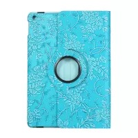 Grape Texture 360 Degree Rotating Stand PU Leather Tablet Case for Apple iPad 10.2 (2021)/(2020)/(2019) - Blue