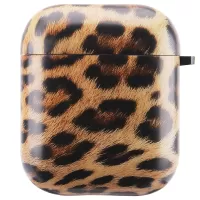 Marble Grain Pattern IMD PC Case for Apple AirPods with Wireless Charging Case (2019)/Apple AirPods with Charging Case (2019)/(2016) - Leopard Pattern