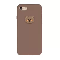 Animal Doll Coated TPU Phone Case for iPhone 7/8/SE (2020)/SE (2022) - Bear Head