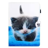 Pattern Printing Card Slots Flip Leather Tablet Cover for iPad 10.2 (2021)/(2020)/(2019)/iPad Pro 10.5-inch (2017) - Cat