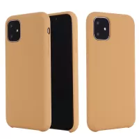 For iPhone 11 Pro 5.8 inch (2019) Soft Liquid Silicone Phone Back Shockproof Smartphone Cover - Brown