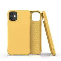 Matte TPU Mobile Phone Back Cover Case for iPhone 11 6.1-inch - Yellow