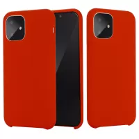 For iPhone 11 Pro 5.8 inch (2019) Soft Liquid Silicone Phone Back Shockproof Smartphone Cover - Red