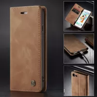 CASEME 013 Series Auto-absorbed PU Leather Wallet Stand Case for iPhone 6s Plus / 6 Plus 5.5-inch - Khaki