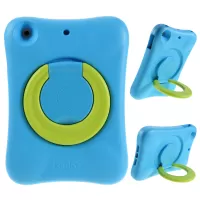 PEPKOO EVA Shockproof Case with 360 Degree Rotary Kickstand for iPad Mini 3/2/1 - Blue / Green