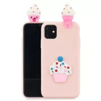 For iPhone 11 6.1 inch (2019) 3D Printing TPU Cell Phone Covering - Light Pink/Ice Cream